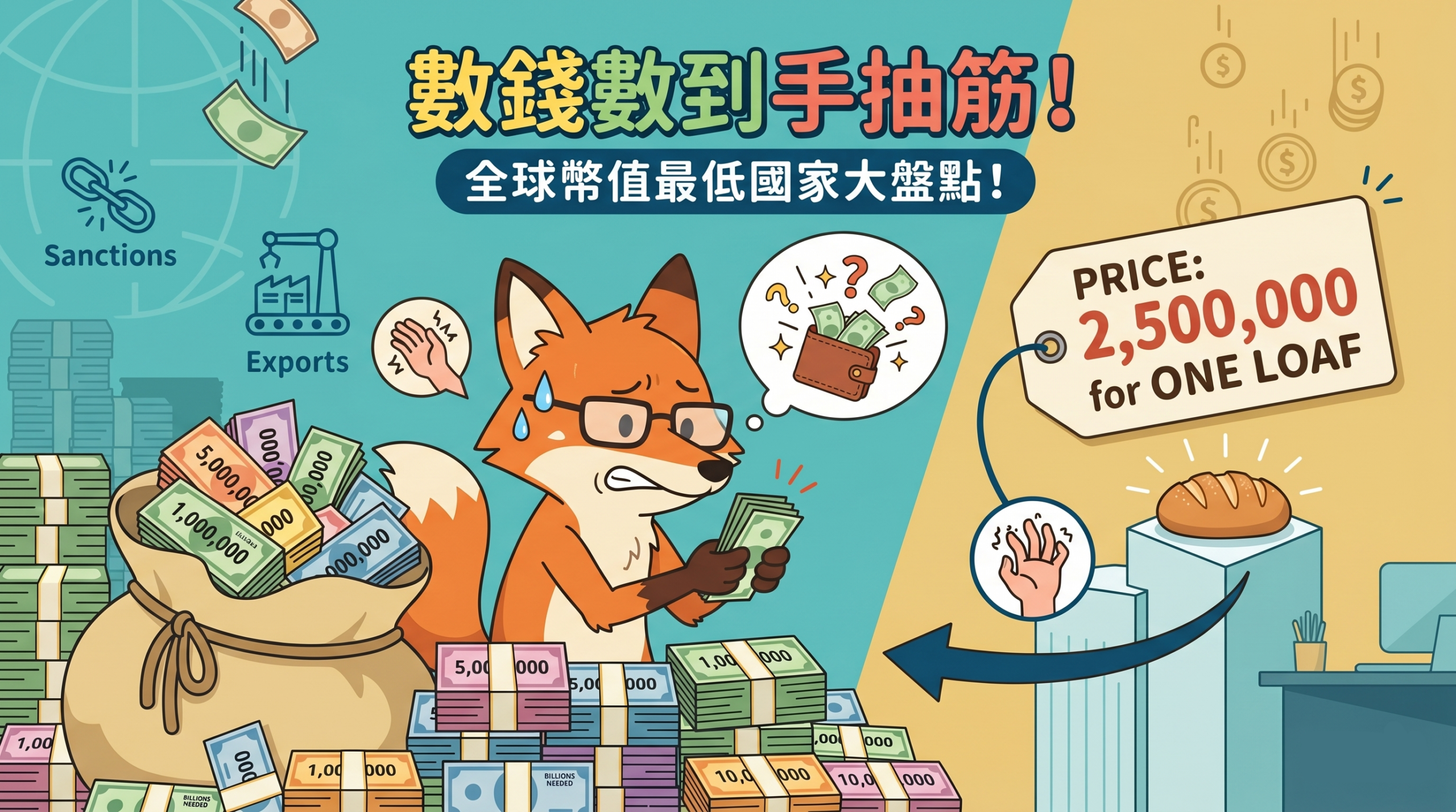 全球幣值最低國家大盤點